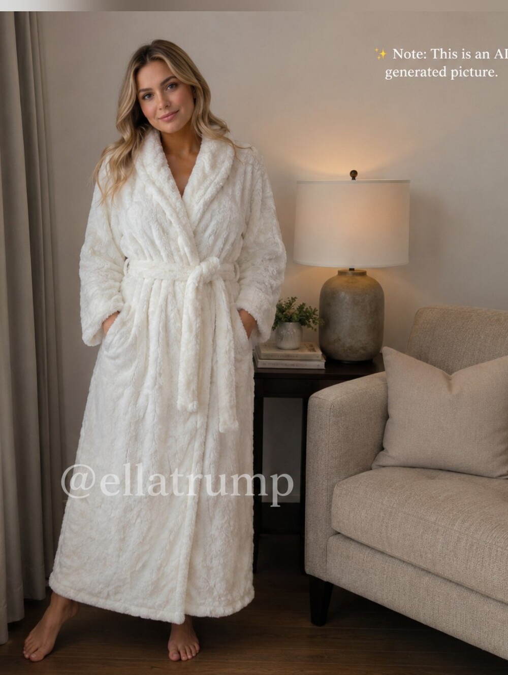 Joyspun White Robe Size XL 16-18